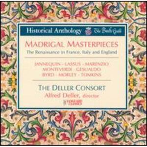 Deller Consort - Madrigal Masterpieces  CD